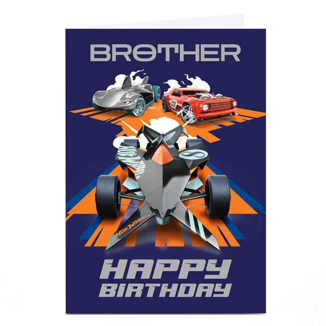 Personalised Birthday Card - HotWheels - Cars