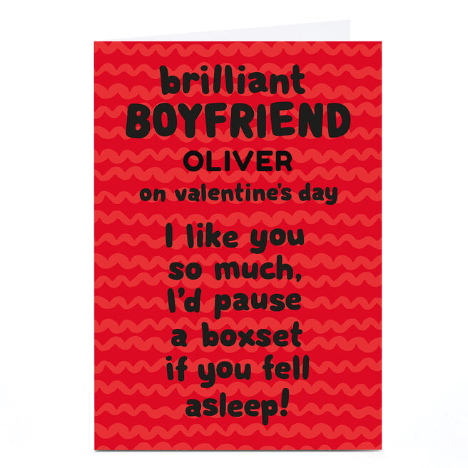 Personalised Shout! Valentine's Day Card - Boyfriend Boxset