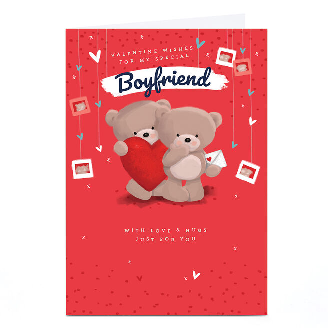 Hugs Valentine's Day Card - With Love and Hugs, Boyfriend