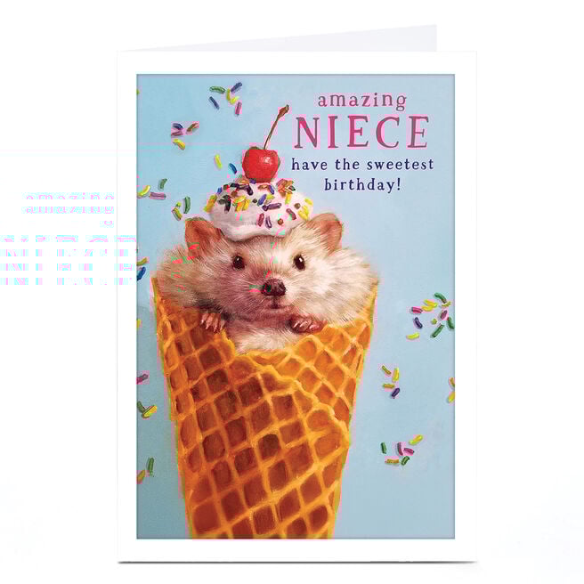 Personalised Birthday Card - Amazing Niece