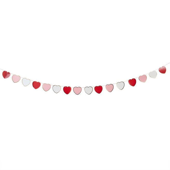 Heart Card Garland 2.5m