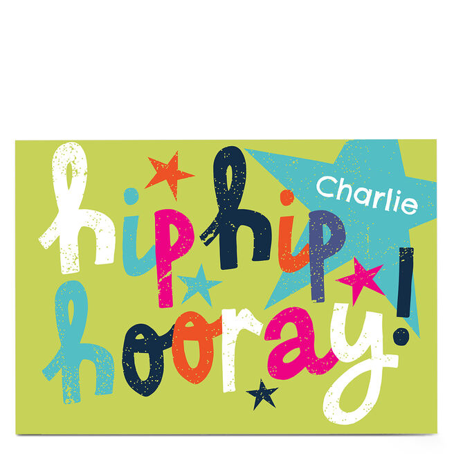 Personalised Bev Hopwood Card - Hip Hip Hooray
