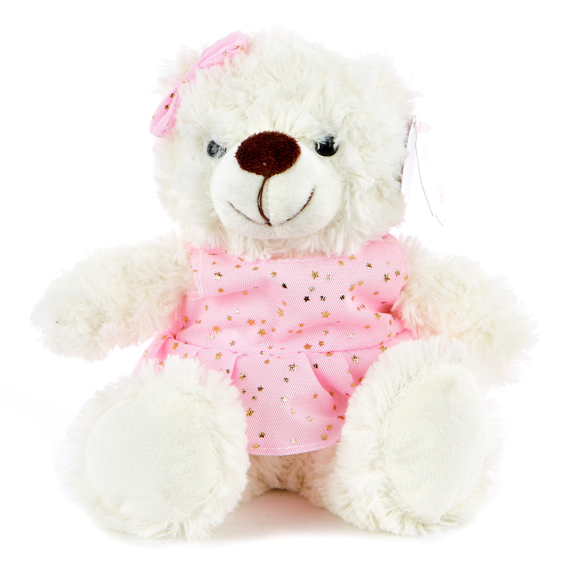 Teddy bear pink and white sales