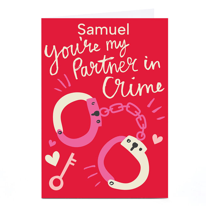 Personalised Ashley Le Quere Valentine's Day Card - Partner in Crime