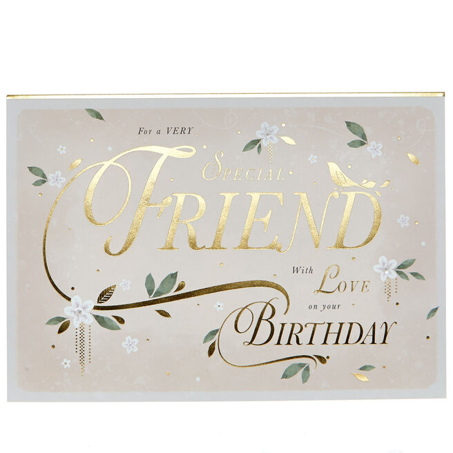 Birthday Card - Special Friend With Love (Landscape)