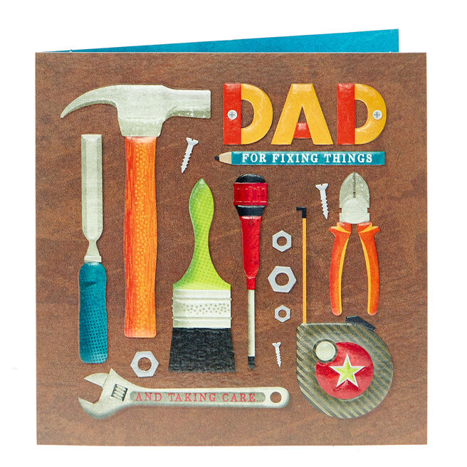 Macmillan Father's Day Card - Dad Tools