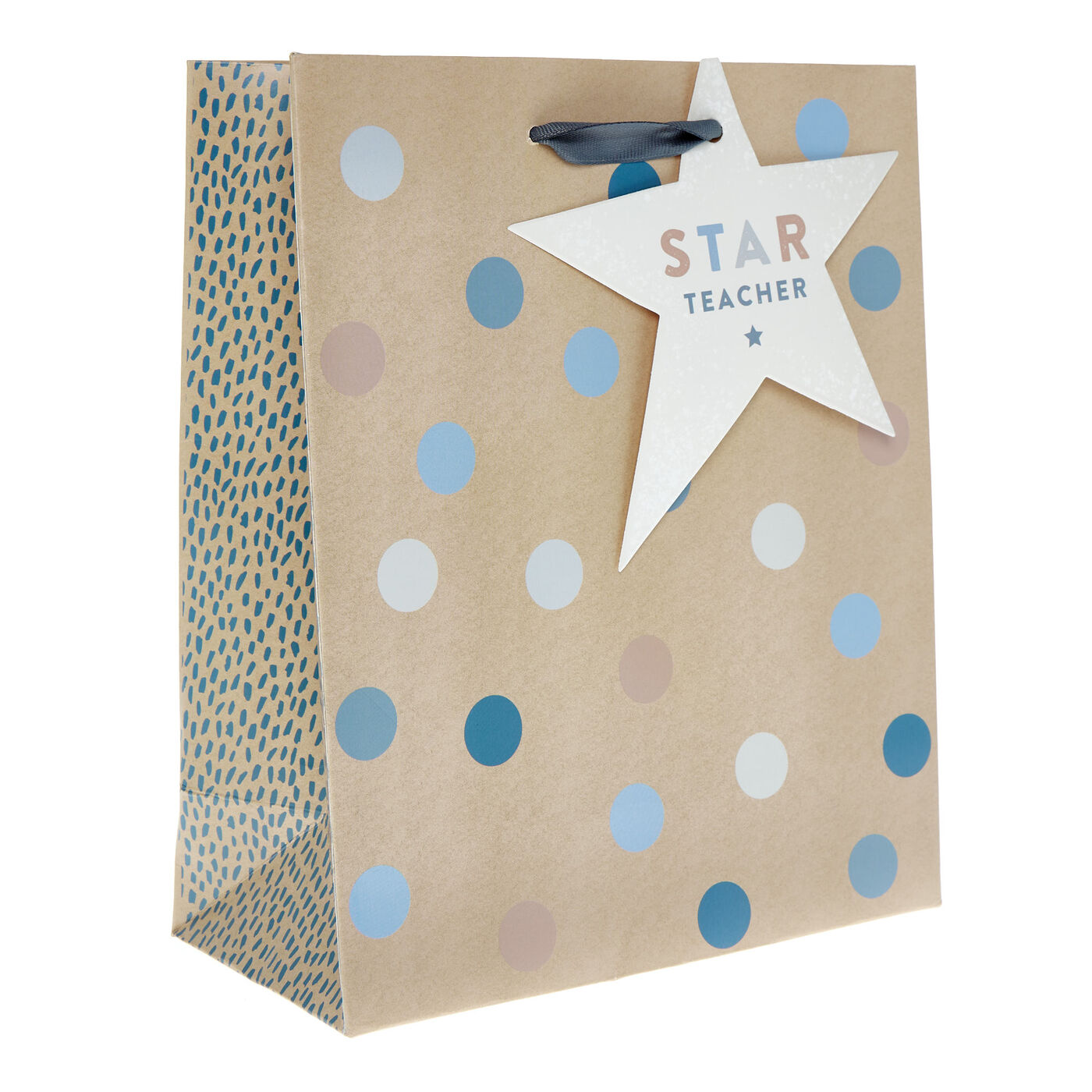 Buy Medium Portrait Star Teacher Kraft Gift Bag for GBP 1.29 Card
