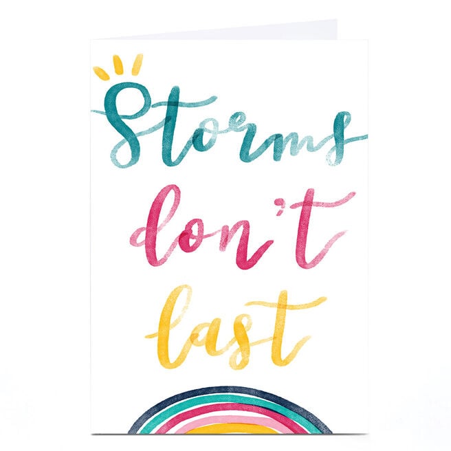 Personalised  Emma Valenghi Card - Storms Don't Last