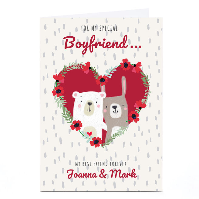 Personalised Bev Hopwood Valentine's Day Card - Best Friend Forever 