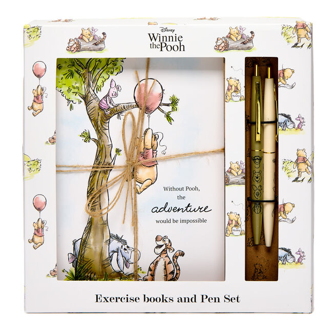 Disney Winnie The Pooh Exercise Books & Pen Set