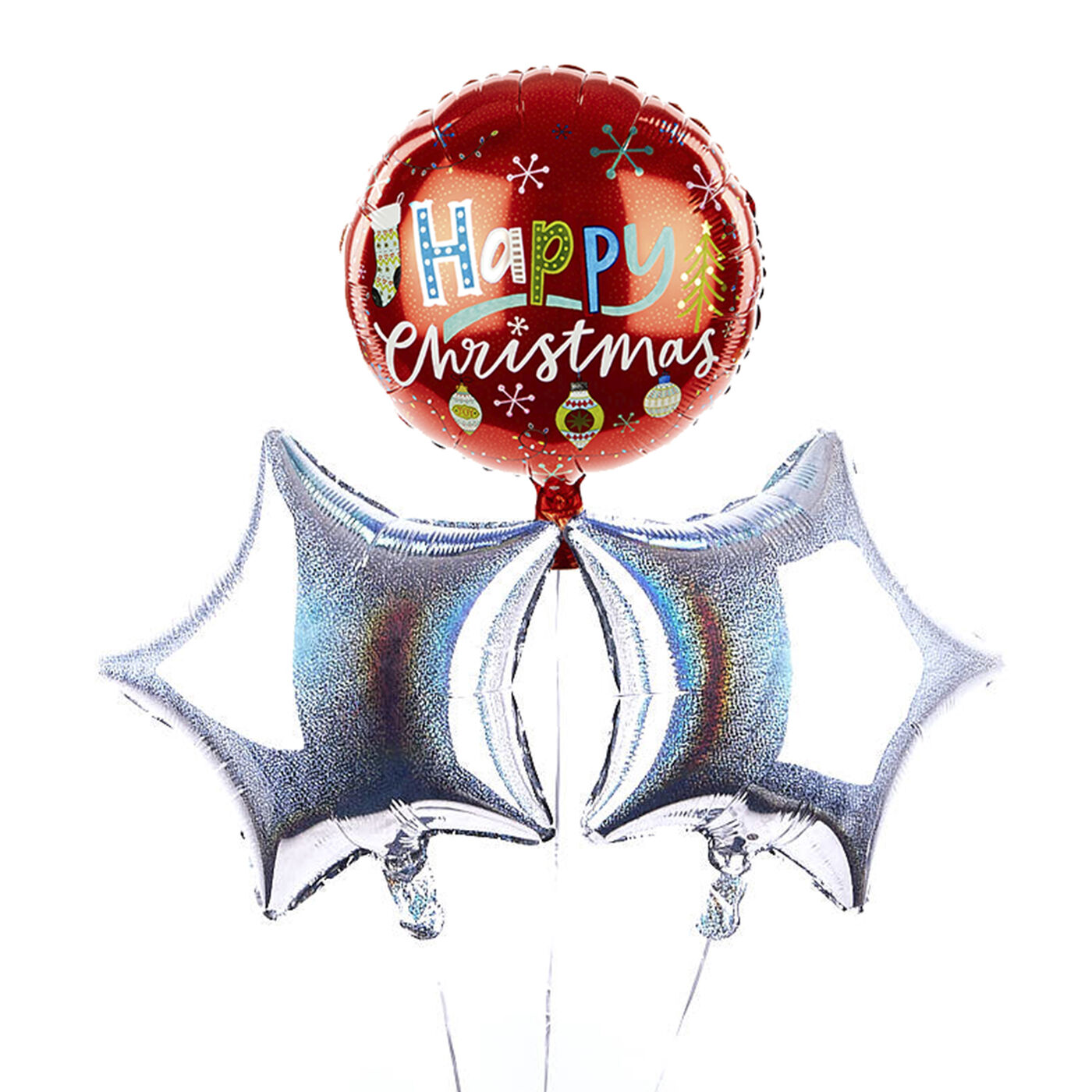 Buy Fun Text Happy Christmas Balloon Bouquet Delivered Inflated For Gbp 16 99 Card Factory Uk