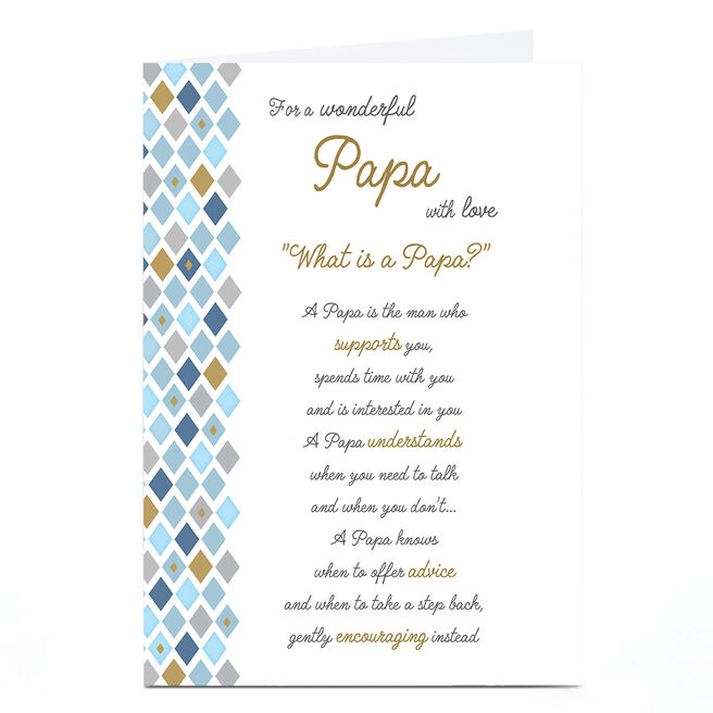 Birthday Card - What is a Papa