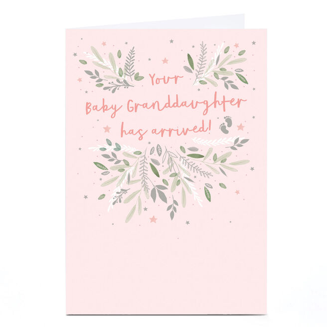 Personalised New Baby Card - Your Baby Granddaughter Has Arrived