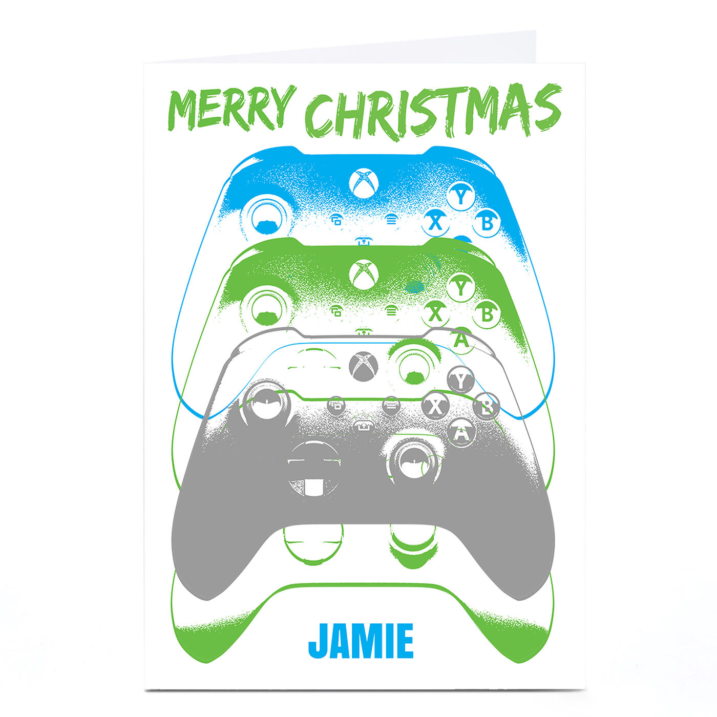 Buy Personalised XBox Christmas Card 3 Controllers for GBP 2.29