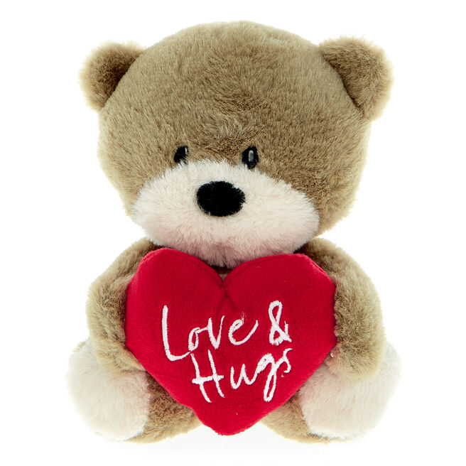 Hugs Bear & Love Heart Soft Toy 