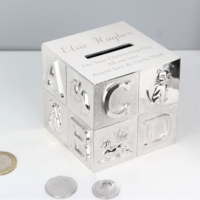 Personalised Bold ABC Money Box