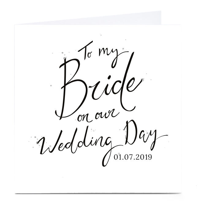 Personalised Wedding Card - My Bride