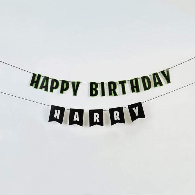 Happy Birthday Customisable Card Banner