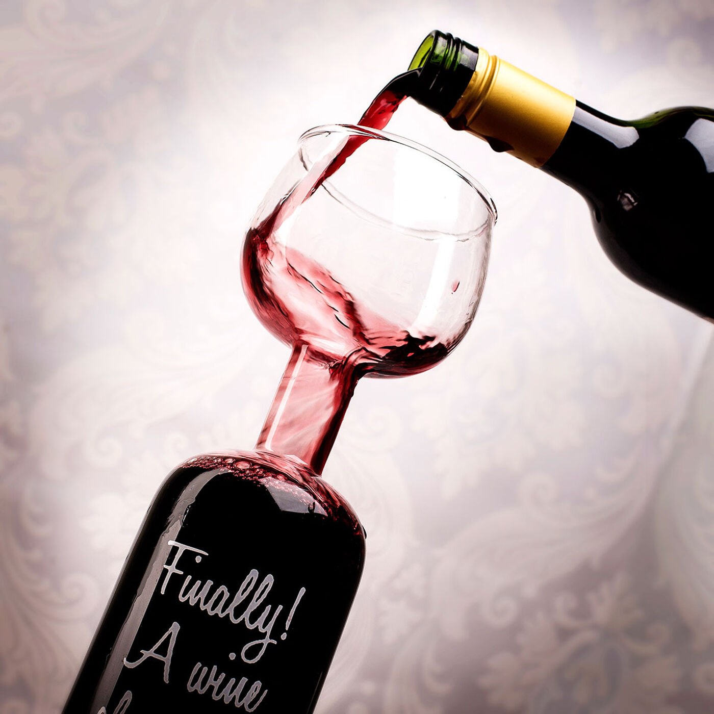 Buy Finally, A Wine Glass That Fits My Needs - Wine Bottle Glass for GBP  12.99 | Card Factory UK