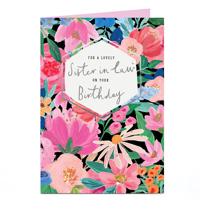 Birthday Card - Sister In Law Florals