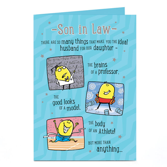 Birthday Card - Patience of a Saint, Son In Law
