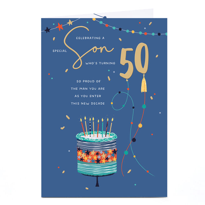 50th Birthday Card - So Proud of The Man You Are, Son