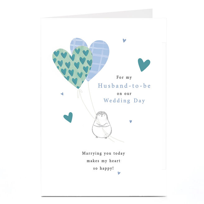Wedding Card - For My Husband-to-be on our Wedding Day