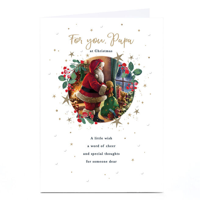 Christmas Card - For You Papa At Christmas