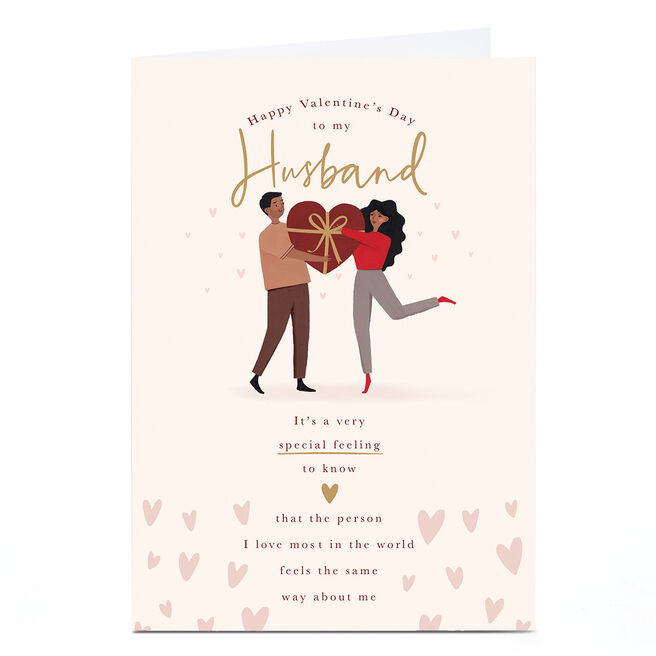 Personalised Valentine's Day Card - It's a Special Feeling, Husband