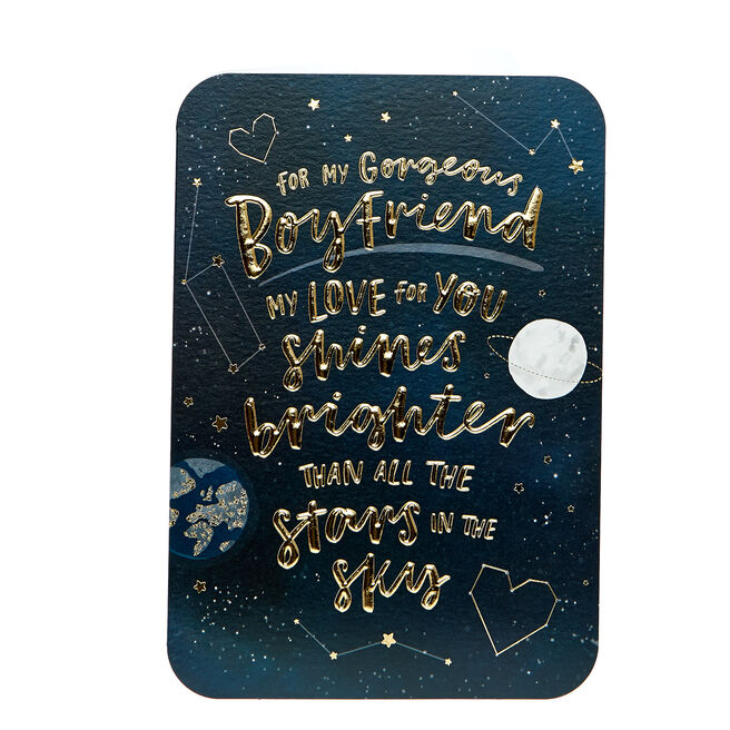 Birthday Card - For My Gorgeous Boyfriend