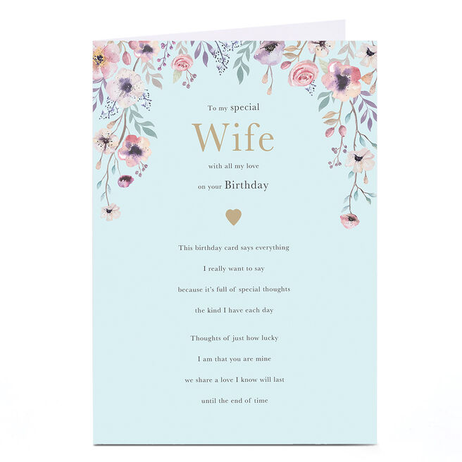 Birthday Card - Special Thoughts I Have Each Day, Wife
