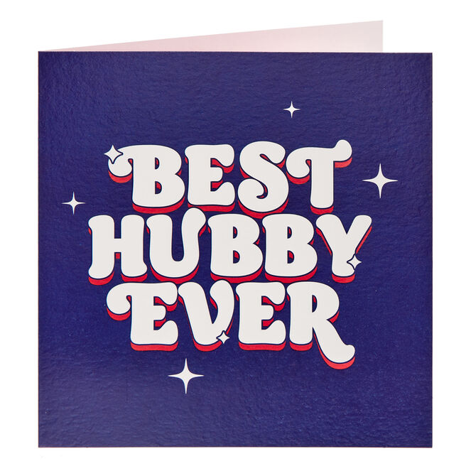 Husband Best Hubby Ever Valentine's Day Card