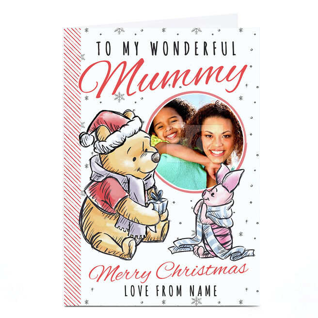 Photo Winnie The Pooh Christmas Card - Winnie & Piglet, Mummy