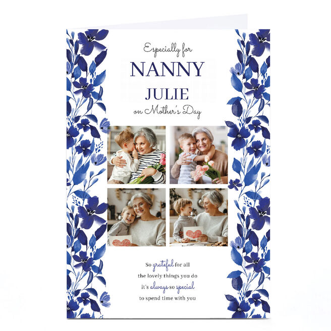 Personalised Mother's Day Photo Card - Especially for You Nanny