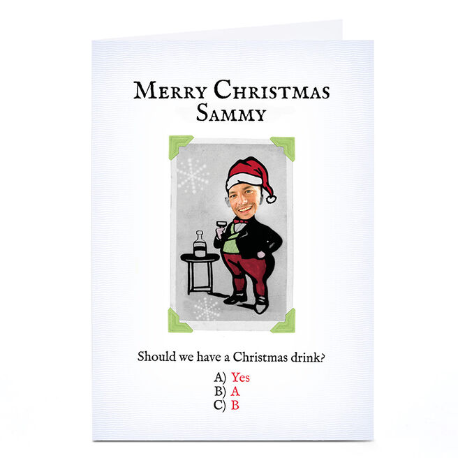 Photo PG Quips Christmas Card - Christmas Drink?