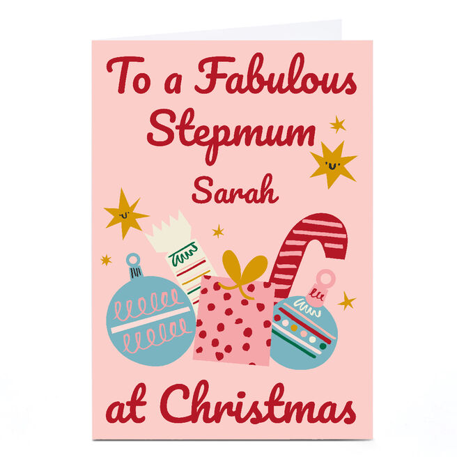 Personalised Ashley Le Quere Christmas card - Fabulous Stepmum