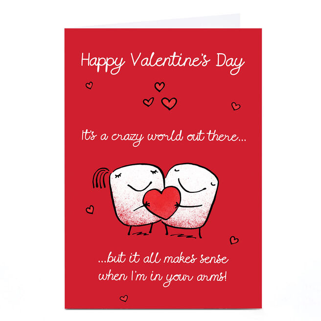Personalised Valentine's Day Card - It All Makes Sense With You