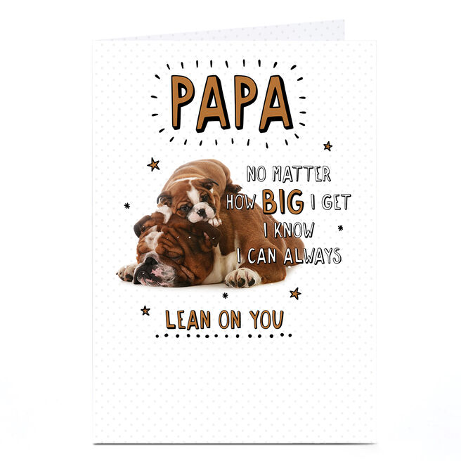 I Know I Can Always Lean on You, Papa Card