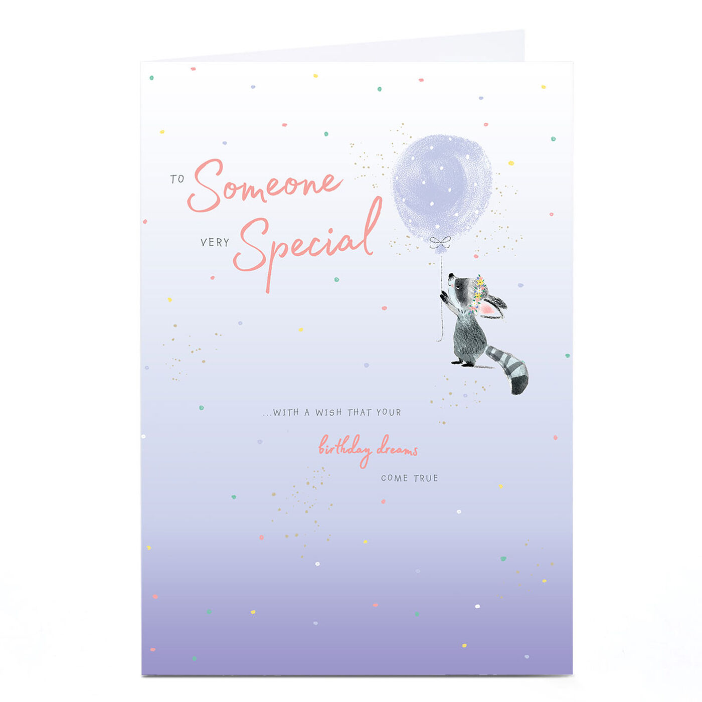 Buy Birthday Card - Cute Raccoon Birthday Balloon for GBP 1.99 | Card ...