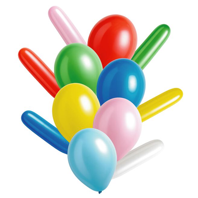 Assorted Latex Balloons - Pack of 50