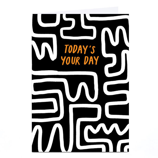 Personalised Birthday Card - Todays Your Day Doodle