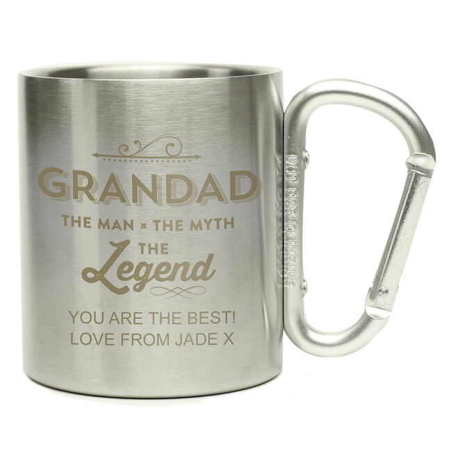 Personalised Steel Mug - Grandad The Legend