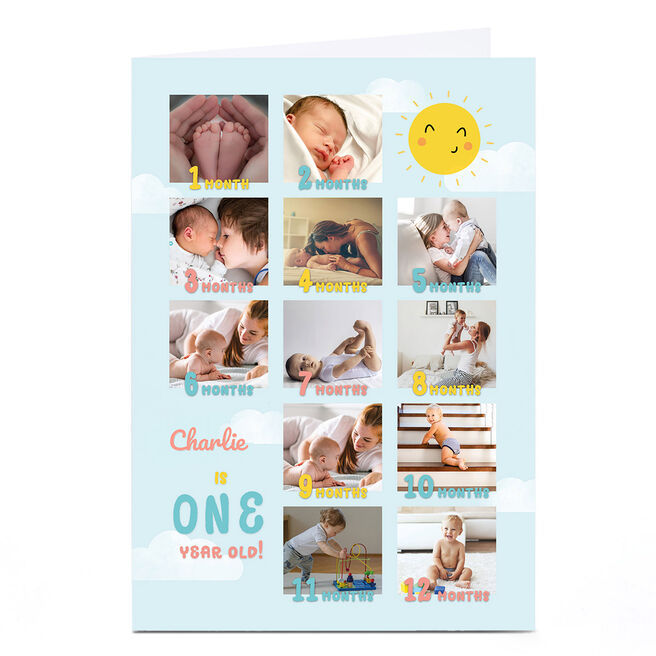 Personalised Photo Card - One Year Old