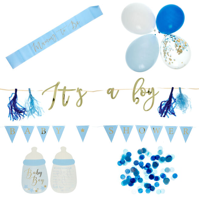 It's A Boy Baby Shower Party Kit 