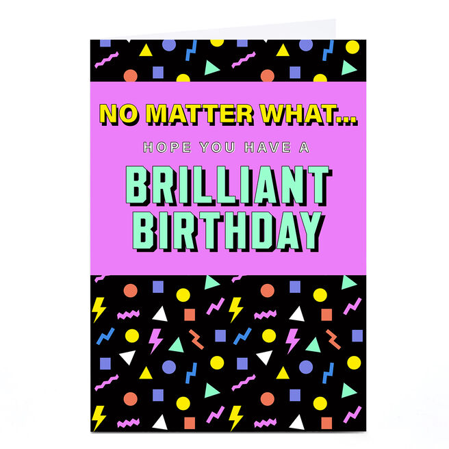 Birthday Card - Brilliant Birthday