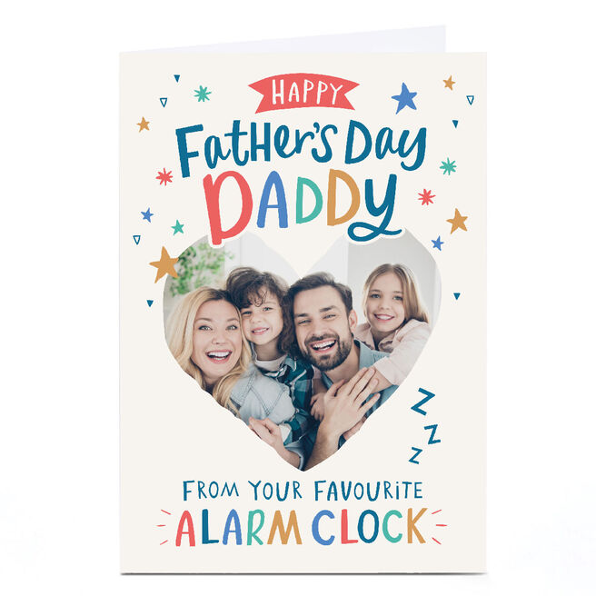 Photo Ebony Newton Father's Day Card - Favourite Alarm Clock