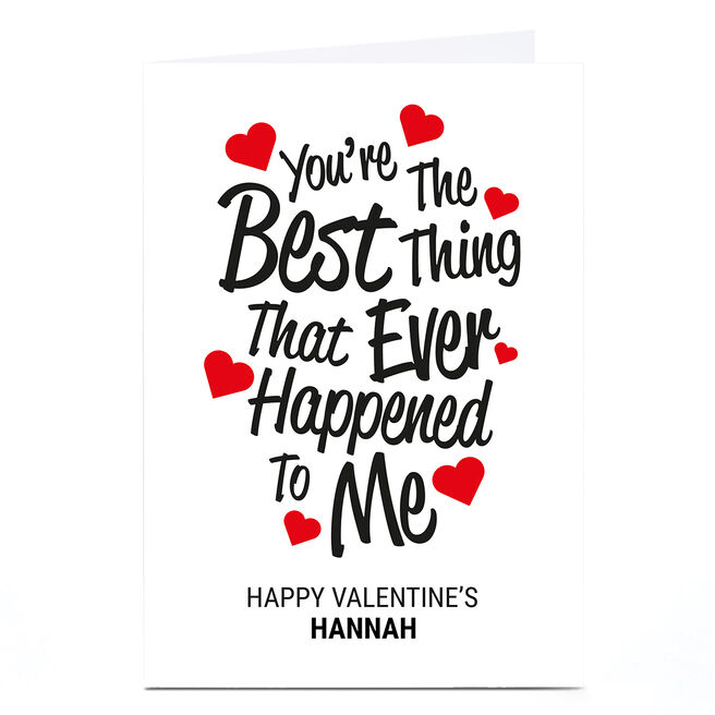 Personalised Punk Valentine's Day Card - You're The Best Thing