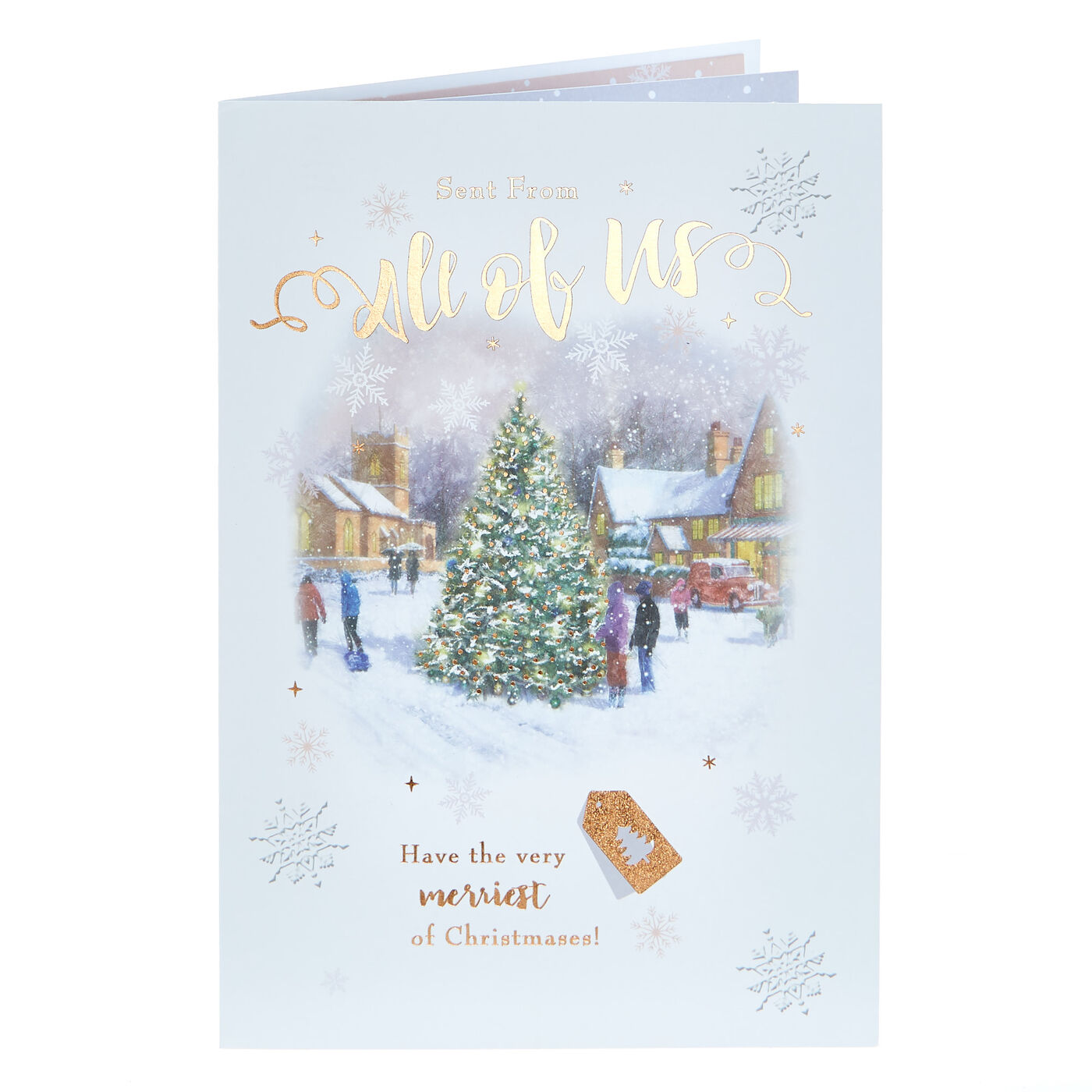 Buy Christmas Card Sent From All Of Us for GBP 0.99 Card Factory UK