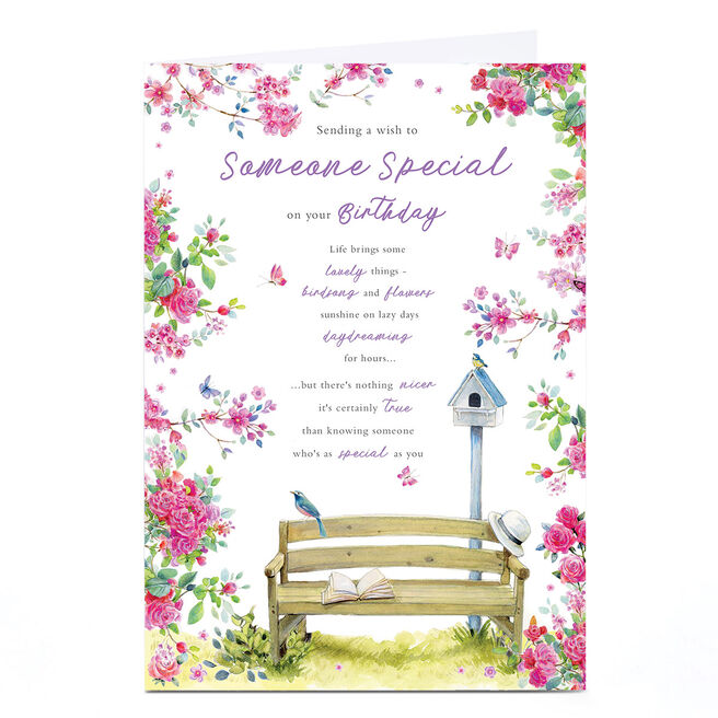 Personalised Birthday Card - Garden Someone Special 