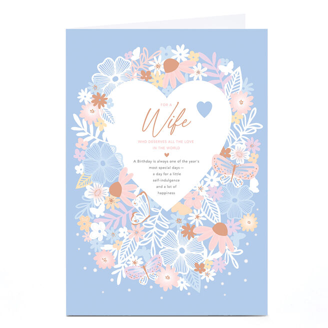 Personalised Birthday Card - A Little Self-Indulgence, Wife